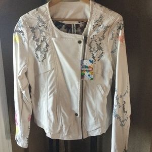 Desigual motto style jacket